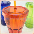 hot sale plastic straw cup with straw